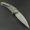 Medford Knife & Tool Titanium Viper S/E Flipper (4in Tumbled Plain D2) MKT-VIP-002 - Back