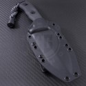 Microtech Knives Crosshair D/E Fixed Knife (5in Black Plain ELMAX) 101-1BL - Additional View