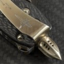 Microtech Knives Custom Carbon Fiber Matrix S/E Flipper Knife (3.75in DLC Plain ELMAX) VNT-0146 - Additional View