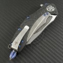Microtech Knives Custom Carbon Fiber Matrix S/E Flipper Knife (3.75in Satin Plain ELMAX) MTC-0040 - Additional View