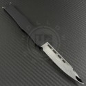 Microtech Knives Custom Halo V Spear Point Automatic OTF S/A Knife (4.25in Mirror Polished Plain ELMAX) MTC-0042 - Back