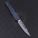 Microtech Knives Custom Other Halo V Spear Point Automatic OTF S/A Knife (4.6in Mirror Polished Plain ELMAX) MTC-0045 - Back