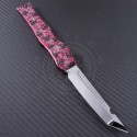 Microtech Knives Custom Splash Halo V T/E Automatic OTF S/A Knife (4.6in Mirror Polished Plain ELMAX) MTC-0060 - Back