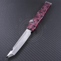 Microtech Knives Custom Splash Halo V T/E Automatic OTF S/A Knife (4.6in Mirror Polished Plain ELMAX) MTC-0060 - Front
