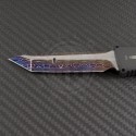 Microtech Knives Custom Vulcan T/E Automatic OTF S/A Knife (3.25in Damascus Plain ) VNT-0144 - Additional View