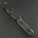 Microtech Knives Green Camo Scarab S/E Automatic OTF D/A Knife (3.44in Color Coated Plain ELMAX) 176-1GC - Back