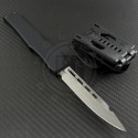 Microtech Knives Halo V S/E Automatic OTF S/A Knife (4.6in Satin Plain ELMAX) CMT-0002 - Back