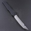 Microtech Knives Halo V T/E Automatic OTF S/A Knife (4.6in Stonewashed Part Serr ELMAX) 150-11 - Back