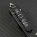 Microtech Knives Makora II D/E Automatic OTF D/A Knife (4.4in Black Part Serr S30-V) VNT-0145 - Additional View