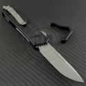 Microtech Knives Navy Scarab S/E Automatic OTF D/A Knife (3.44in Bead Blasted Plain ELMAX) 182-7 - Back