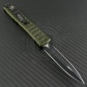 Microtech Knives OD Green Ultratech D/E Automatic OTF D/A Knife (3.44in Black Part Serr ELMAX) 122-1OD-TRI - Back