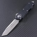 Microtech Knives Scarab T/E Automatic OTF D/A Knife (3.44in Satin Plain ELMAX) 177-4 - Front