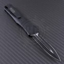 Microtech Knives Troodon D/E Automatic OTF D/A Knife (3.1in Black Part Serr ELMAX) 138-2T - Back