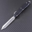 Microtech Knives Ultratech D/E Automatic OTF D/A Knife (3.44in Apocalyptic Plain ELMAX) 123-10APDT-TRI - Front