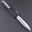 Microtech Knives Ultratech D/E Automatic OTF D/A Knife (3.44in Satin Part Serr ELMAX) 122-5-TRI - Back