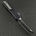 Microtech Knives Ultratech T/E Automatic OTF D/A Knife (3.44in Black Part Serr ELMAX) 123-2 - Back