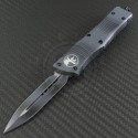 Microtech Knives Urban Camo Troodon D/E Automatic OTF D/A Knife (3.1in Color Coated Plain ELMAX) 138-1UC - Front