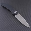 Pro-Tech DORU S/E Automatic Folder S/A Knife (3.5in Stonewashed Plain 154-CM) PT-2030 - Back
