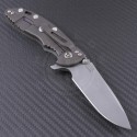 Rick Hinderer Digital Camo Spear Point Flipper Knife (3.5in Stonewashed Plain S35-VN) RH-XM1835-SP-CM - Back