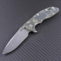 Rick Hinderer Digital Camo Spear Point Flipper Knife (3.5in Stonewashed Plain S35-VN) RH-XM1835-SP-CM - Front