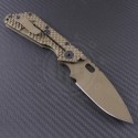 Strider Tan SMF S/E Folder Knife (3.1in Bronzed Plain CTS-B75P) HG-0006 - Back