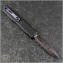 (#1122-16MS3) Microtech Ultratech ZBP D/E Purple Accented Blue Icestorm Damascus - Back