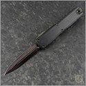 (#1122-16MS3) Microtech Ultratech ZBP D/E Purple Accented Blue Icestorm Damascus - Front