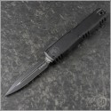 (#1122-1T) Microtech Ultratech ZBP D/E Black Tactical Plain - Front
