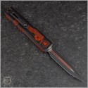 (#11224-1RDROS) Microtech Tron Theme Ultratrech Gen IV D/E Black Plain - Back