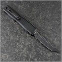 (#1123-1T) Microtech Ultratech ZBP T/E Black Plain - Back