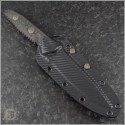 (#113-1DLCCFS) Microtech Socom Alpha S/E Black DLC Standard w/ Carbon Fiber Handles - Additional View