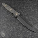 (#113-1DLCCFS) Microtech Socom Alpha S/E Black DLC Standard w/ Carbon Fiber Handles - Back
