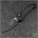(#1135-1T) Microtech LUDT Gen III Black Tactical Plain - Front