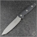 (#114-10) Microtech Socom Alpha T/E Stonewash Plain - Front
