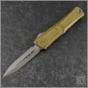 (#1142-10APTA) Microtech Tan Combat Troodon Gen III D/E Apocalyptic PLain - Front