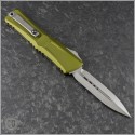 (#1142-10OD) Microtech OD Green Combat Troodon Gen III D/E Stonewash PLain - Back