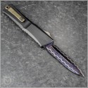 (#1142-16BRDBLKBZFL-MCK) Marfione Custom Combat Troodon Gen III D/E Dragonskin Damascus - Back