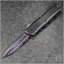 (#1142-16BRDBLKBZFL-MCK) Marfione Custom Combat Troodon Gen III D/E Dragonskin Damascus - Front