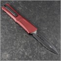 (#1142-3MR) Microtech Merlot Combat Troodon Gen III D/E Black Full Serrations - Back