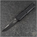 (#1143-1T) Microtech Combat Troodon Gen III S/E Black Plain - Front