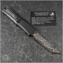 (#1144-16MS1) Microtech Signature Series Combat Troodon Gen III T/E Baker Forge Damascus - Back