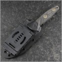(#114M-1DLCCFS) Microtech Socom Alpha Mini T/E DLC Plain - Additional View