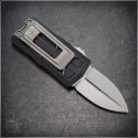 (#1157-10) Microtech Exocet II Stonewash D/E Plain - Back