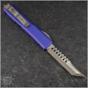 (#119-13PUS) Microtech Purple Ultratech Hellhound Tanto Bronzed - Back
