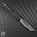 (#119-16CFC) Microtech Ultratech Hellhound Damascus Plain w/ Carbon Fiber Top and Copper Hardware - Back