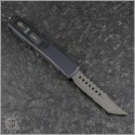 (#119-16CFC) Microtech Ultratech Hellhound Damascus Plain w/ Carbon Fiber Top and Copper Hardware - Back