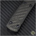 (#119-1CF) Microtech Ultratech Hellhound Carbon Fiber DLC Plain w/ Ringed Ti Hardware - Additional View