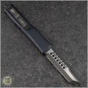 (#119-1DLCCFT) Microtech Ultratech Hellhound Carbon Fiber DLC Plain Tactical - Back