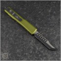 (#119-1ODS) Microtech OD Green Ultratech Hellhound Tanto Black Plain - Back