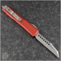 (#119W-10RDS) Microtech Red Ultratech Warlhound Stonewash Plain Signature - Back